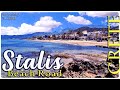 Crete, Stalis Beach Road Off Season, Greece - Kréta, Stalida cesta popri pobreží mimo sezóny