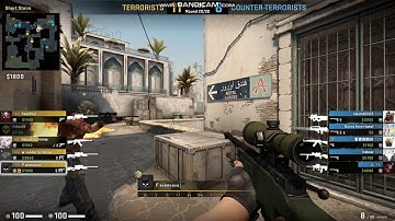 CSGO | 1v5 Ace Clutch on Dust II Gold Nova Gameplay | AWP-Tec9