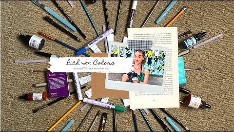 "Found Object Mandala" with Rich In Colors