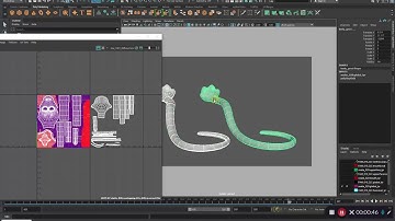 Copy UVs from one object to another in Maya.