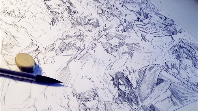 Speed Drawing Dabi - Toga  My Hero Academia - Anime Manga Sketch