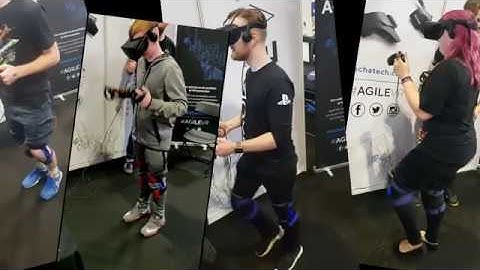 Demo of AgileVR at Insomnia65 - VR exoskeleton for locomotion!