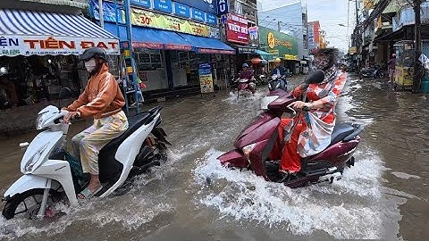 Triều cường cần thơ ngập lúc chợ bình thuỷ 