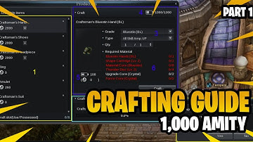 CABAL INFINITE COMBO SEA - CRAFTING GUIDE 1K AMITY PART 1