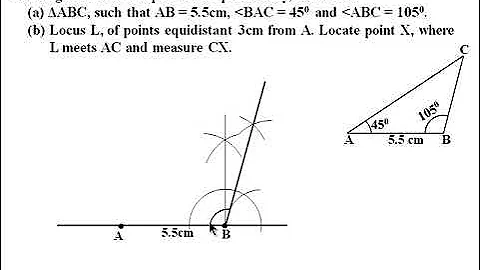 Geometric Construction: Triangles, parallelogram and Loci