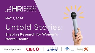 HRI Talks - Untold Stories: Shaping Research for Women’s Mental Health