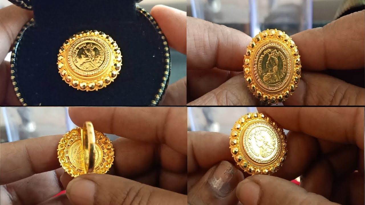 Buy Coin Ring Gold Online In India - Etsy India