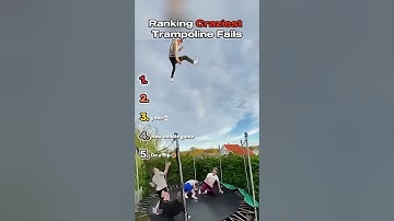 Ranking CRAZIEST Trampoline Fails 😭💀 #shorts