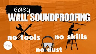 Easy IKEA style wall soundproofing: Introducing DECIBOARD. No frame, tools or experience required