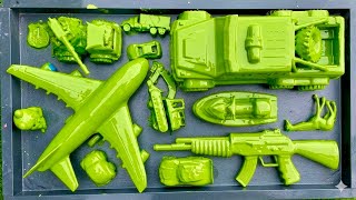 Cleaning car toys, Plane, Monster Police jeep, Rifle, Alien, excavators #cartoys 