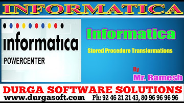 Informatica tutorial||onlinetraining||stored procedure  by Ramesh
