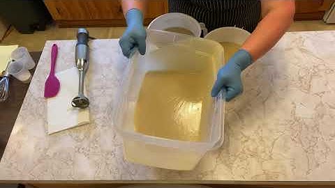 Making Cocoa Butter Cashmere Cold Process Soap
