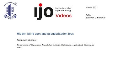 Hidden blind spot and pseudofixation loss