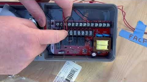 Connecting SL-2000 duct smoke detector to fire alarm control panel