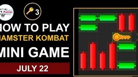 FREE AIRDROP | HOW TO PLAY HAMSTER KOMBAT | Key 3 Mini Game Puzzle (100% Solve) | TODAY July 22