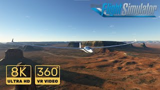 360 video in MSFS 2020. Discus-2c Glider. Flying over Monument Valley.  Microsoft Flight Simulator by Around the world. 360 video 2,031 views 2 years ago 47 seconds