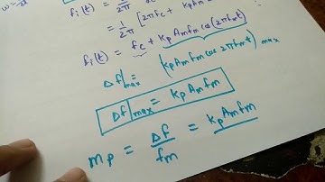 Modulation Index, Frequency deviation and Phase Deviation In FM and PM