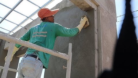 How to Float Finish Sand and Cement Render Smooth