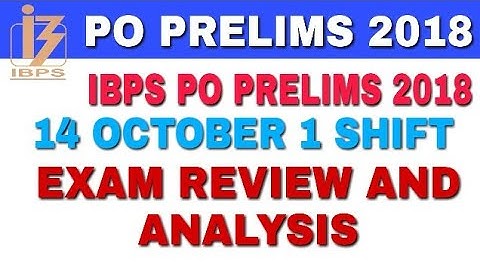 14 OCTOBER IBPS PO PRE FIRST SHIFT| ibps po pre 14 Oct. 1 shift analysis
