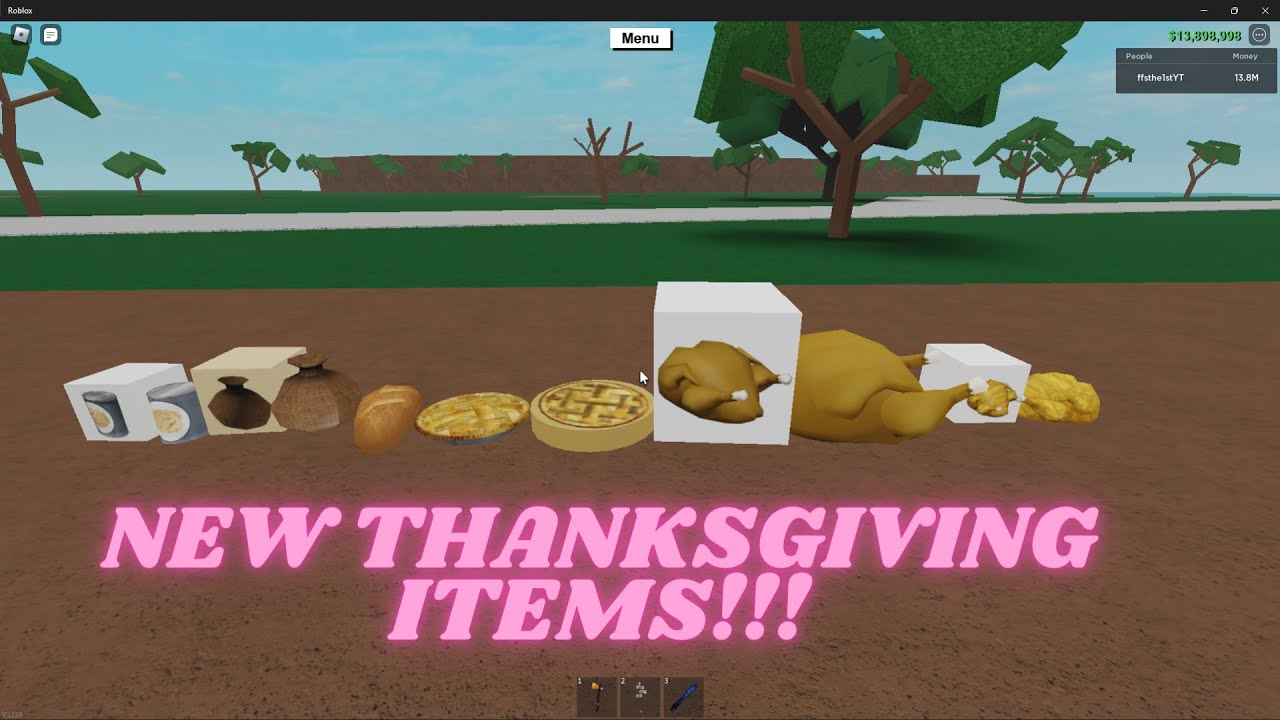 Roblox Lumber Tycoon 2 New Thanksgiving Items!! YouTube