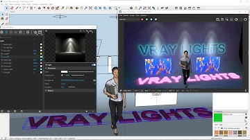 VRAY Sketchup Videocourse - 10 - IES Light, Mesh Light, Emissive Material, Luminous Panel, TV Screen