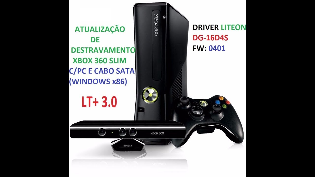 XBOX 360 Lt 3.0 + Pode jogar ONLINE + 1 Controle + 03 GAMES By XGAMELIVE