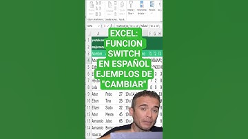 ¿Cómo se llama la función SWITCH de Excel en español? Aprende cómo usarla y cuando.