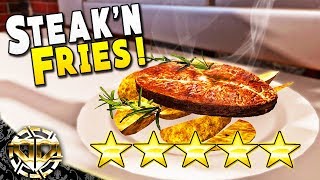 Fancy Steak'N Fries Dish for a Fancy Food Critic : Cooking Simulator Gameplay