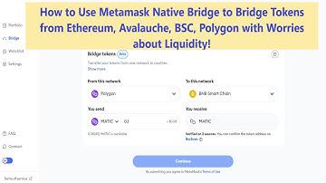 How to Use Metamask Bridge to Bridge Tokens from Ethereum, Avalaunche, BSC, Polygon with Liquidity