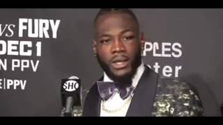 Deontay Wilder press conference after fight.