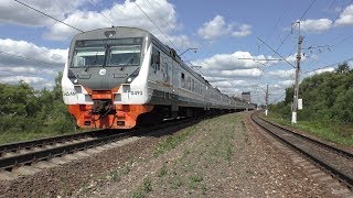 Электропоезд ЭД4М-0493 ЦППК станция Суходрев