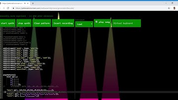 live coding music in Javascript ( the song "Groove is in the code" )