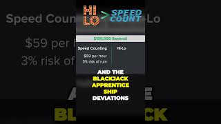 HiLo is better the Speed Count in Blackjack