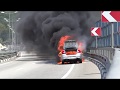 В Сочи Горит Автомобиль Каршеринга тушили 18 минут. И зачем Пожарный залез в горящий автомобиль.