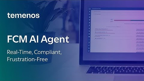 Temenos FCM AI Agent | Real-Time Financial Crime Detection with AI