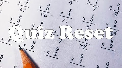 How to Reset a Quiz in Canvas