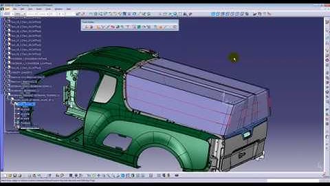 CATIA V5 - IMAGINE AND SHAPE - CANOPY CONCEPT DESIGN DEMO
