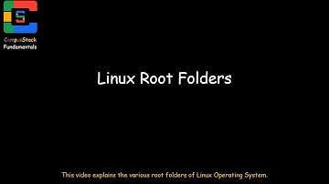 Linux Root Folders