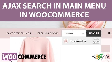 How to add Ajax Search in Menu for WooCommerce