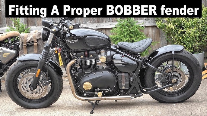 Custom Triumph Bonneville Bobber black parts, at pocket money prices! 