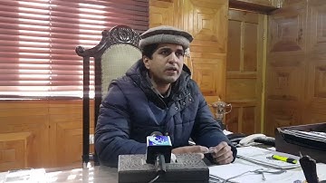 Assistant Commissioner Gilgit Shahrukh Chema talking with MP regarding Toboco  Smokee Free GB