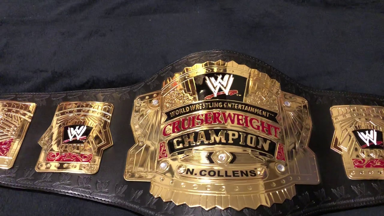 WWE Cruiserweight championship official replica - YouTube