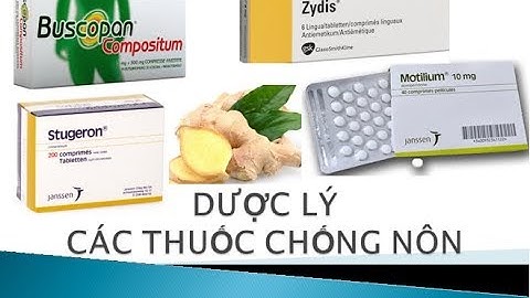 [Pharmog SS1 - Tập 02] - Dược lý các thuốc chống nôn