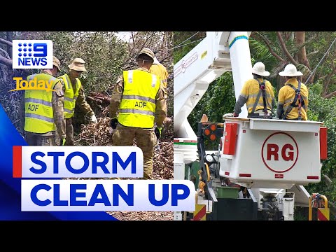 South-east queensland storm damage could take years to repair | 9 news australia