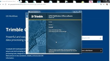 Installation, start activation Trimble GPS Pathfinder Office