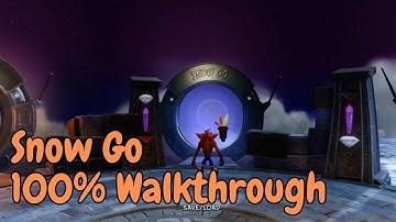 Crash Bandicoot 2 Cortex Strikes Back N.Sane Trilogy - Snow Go Secret Warp Room (Red Gem)