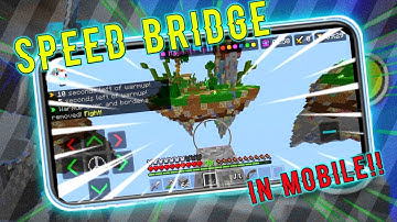 How To Speed Bridge In Minecraft Pe Mobile!!|Fastest Way To Bridge