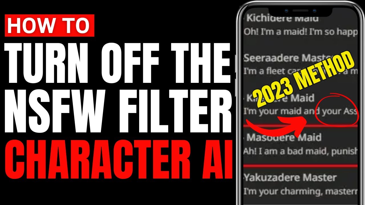 Character AI NSFW Settings Updated Guide (Nov 2023) - Mockey