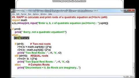 Python #12 Conditional Statements Programs Part 3