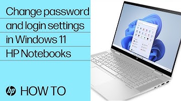 How to change password and login settings in Windows 11 | HP Notebooks | HP Support